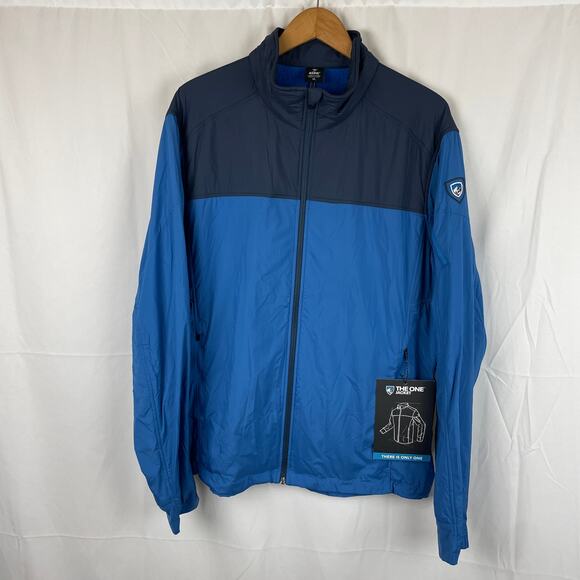 Kuhl Men's The One Jacket Full Zip Warm Lightweight Windproof Lake Blue Size XL - Picture 1 of 13